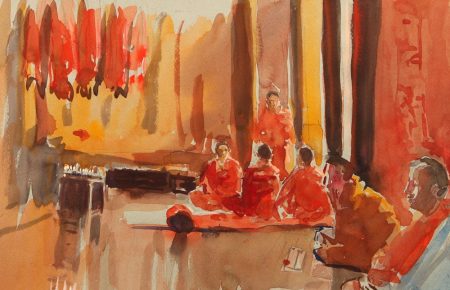 Trongsa Monks