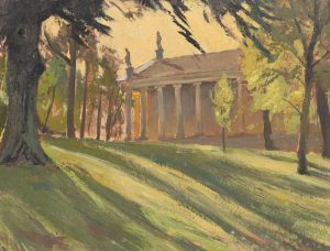 Stowe Temple, Oil27x53cm, £650