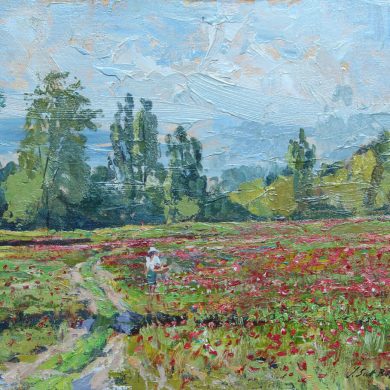 Poppy Fields, France, oil £800
