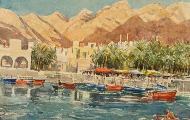 Aqaba waterfront 11”x15” £700