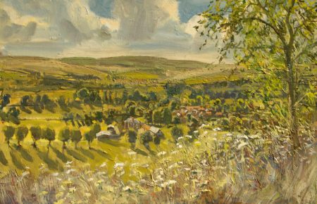 Chalke valley 40x60cm oil £800