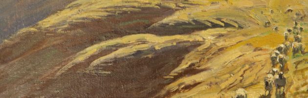 Downland sheep oil 23x38cm £500