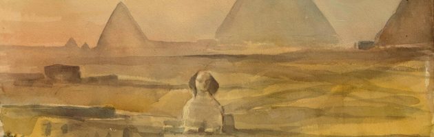 Giza Pyramids and Sphinx 1 15”x22” £1100