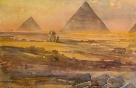 Giza Pyramids and Sphinx 2 23”x30” £2000