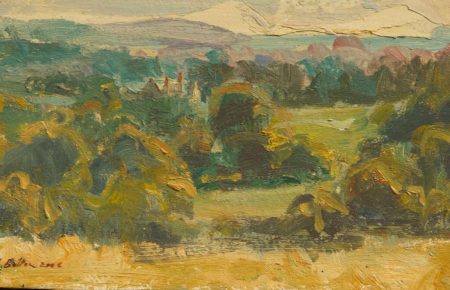 Upper Leigh Farm oil 15x24cm £220