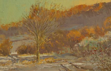 Winter track oil 25x35cm £280