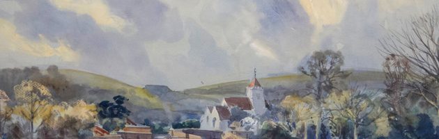 Firle 32x49cm w_c £700