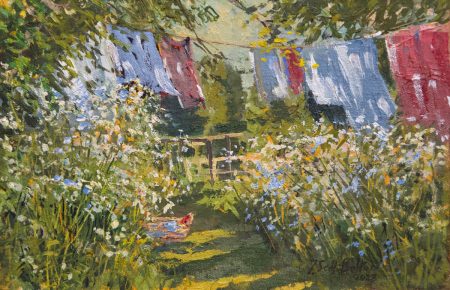 Washing and cow parsley oil 15x22 cm £240