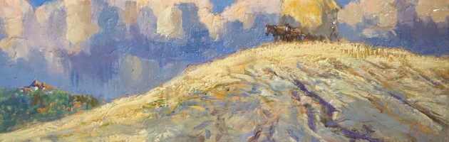 Hay making oil 20x40cm