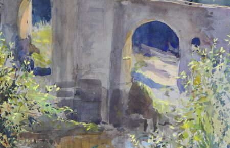 Besalu Catalonia wc 50x32cm £900jpeg